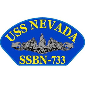 Eagle Emblems PM1466 Patch-Uss,Nevada (5-1/4"x3")