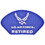 Eagle Emblems PM1489 Patch-Usaf, Hat, Logo, Ret. (3"X5-1/4")