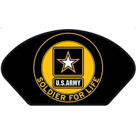 Eagle Emblems PM1491 Patch-Army,Hat,Soldier FOR LIFE, (5-1/4"x3")