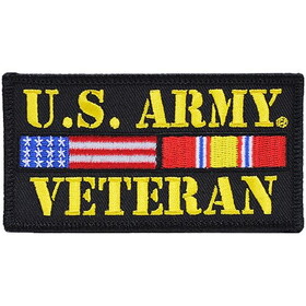 Eagle Emblems PM1498 Patch-Army Veteran (4"x2-1/8")