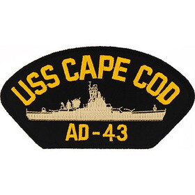 Eagle Emblems PM1544 Patch-Uss,Cape Cod (5-1/4"x3")