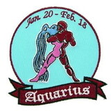 Eagle Emblems PM3025 Patch-Sign, Aquarius (3-1/4