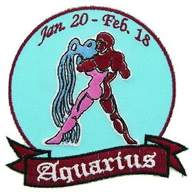 Eagle Emblems PM3025 Patch-Sign,Aquarius (3-1/4")