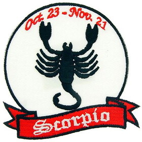 Eagle Emblems PM3034 Patch-Sign,Scorpio (3-1/4")