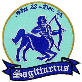 Eagle Emblems PM3035 Patch-Sign,Sagittarius (3-1/4")