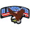 Eagle Emblems PM3065 Patch-Usa,Eagle,Script (4-5/8")