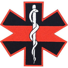 Eagle Emblems PM3090 Patch-Ems Star Of Life (3")