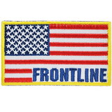 Eagle Emblems PM3123V Patch-Frontline Usa Flag (Velcro), (3-1/4