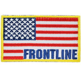 Eagle Emblems PM3123V Patch-Frontline Usa Flag (Velcro), (3-1/4")