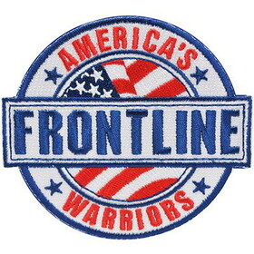 Eagle Emblems PM3125 Patch-Frontline Warriors (Iron-On), (3-1/4")