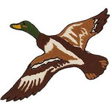 Eagle Emblems PM3143 Patch-Duck, Mallard, Flying (3-1/2