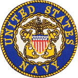 Eagle Emblems PM3146 Patch-Usn Logo (03Y) (Anchors), (3-1/16