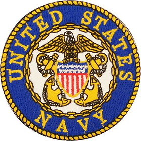 Eagle Emblems PM3146 Patch-Usn Logo (03Y) (Anchors), (3-1/16")