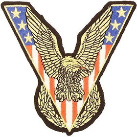 Eagle Emblems PM3149 Patch-Veteran Victory Eagle (4")