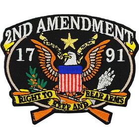 Eagle Emblems PM3151 Patch-2Nd Amendment,1791 (3-1/2")