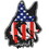 Eagle Emblems PM3160 Patch-Dog,Usa (3-1/2")