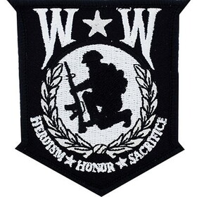 Eagle Emblems PM3161 Patch-Wounded Warrior (STANDARD), (3")