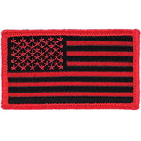 Eagle Emblems PM3167V Patch-Flag, Usa, Blk/Red (L)