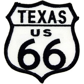 Eagle Emblems PM3181 Patch-Route 66,Texas (3")