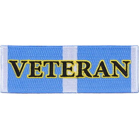 Eagle Emblems PM3195 Patch-Korea, Svc Ribbon Veteran (4-1/4")