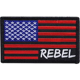Eagle Emblems PM3197 Patch-Usa Rebel (3-3/8