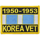 Eagle Emblems PM3244 Patch-Korea,Svc,Ribbon 1950-1953, (3-1/2