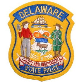 Eagle Emblems PM3308 Patch-Pol,Delaware (3")
