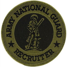 Eagle Emblems PM3595 Patch-National Guard (SUBDUED) RECRUITER, (3-1/16")