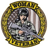 Eagle Emblems PM3728V Patch-Woman Veteran, Bdu (Velcro)