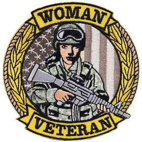 Eagle Emblems PM3728 Patch-Woman Veteran,Bdu (3-1/4")