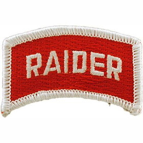 Eagle Emblems PM3771 Patch-Army,Tab,Raider (WHT/RED), (2-1/4")