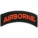 Eagle Emblems PM3774 Patch-Army, Tab, Airborne (Red/Blk) (2-1/2