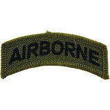 Eagle Emblems PM3775 Patch-Army, Tab, Airborne (Subdued) (2-1/2