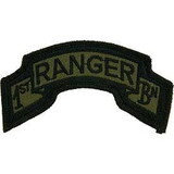 Eagle Emblems PM3797 Patch-Army,Tab,Ranger.01St (SUBDUED), (3-5/8