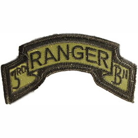 Eagle Emblems PM3798 Patch-Army,Tab,Ranger.03Rd (3-5/8"x1-1/16")