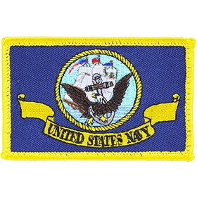 Eagle Emblems PM3806V Patch-Usn,Flag (3-1/2"x2-1/4")