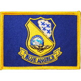Eagle Emblems PM3821 Patch-Usn,Blue Angels,Flag (3-1/2