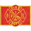 Eagle Emblems PM3838 Patch-Fire Dept, Flag (Red/Gold) (2-1/2"X3-1/2")
