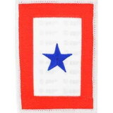 Eagle Emblems PM3851 Patch-Family Memb.In Svc. BLUE STAR, (3-1/2