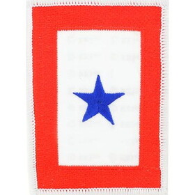 Eagle Emblems PM3851 Patch-Family Memb.In Svc. BLUE STAR, (3-1/2")