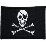 Eagle Emblems PM3862 Patch-Pirate Flag,Jolly ROGERS, (3-1/2