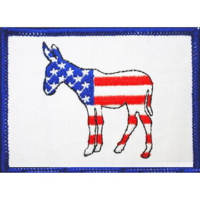 Eagle Emblems PM3871V Patch-Usa, Party, Democrat (Velcro)