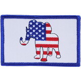 Eagle Emblems PM3872V Patch-Usa,Party,Republican (Velcro), (3-1/2