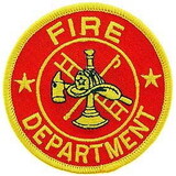 Eagle Emblems PM3950 Patch-Fire, Dept.Logo, Rnd (Red/Gld) (3