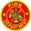 Eagle Emblems PM3950 Patch-Fire, Dept.Logo, Rnd (Red/Gld) (3")