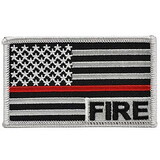 Eagle Emblems PM3954 Patch-Fire, Dept.Logo (Wht/Red) (3