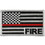 Eagle Emblems PM3954 Patch-Fire, Dept.Logo (Wht/Red) (3")