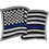 Eagle Emblems PM4061 Patch-Pol,Blue Line,Flag,Wavy (3-1/2")