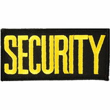 Eagle Emblems PM4073 Patch-Security Tab (Ylw/Blk) (2