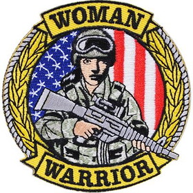 Eagle Emblems PM4076 Patch-Woman Warrior,Bdu (3-1/4")